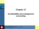 Lecture Management accounting (5e): Chapter 17 - Kim Langfield-Smith