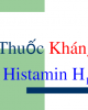 Bài giảng Dược lý học: Thuốc kháng Histamin H1