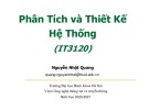 Bài giảng Phân tích và thiết kế hệ thống: Chương 6 - Nguyễn Nhật Quang