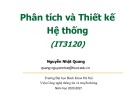 Bài giảng Phân tích và thiết kế hệ thống: Chương 3 - Nguyễn Nhật Quang