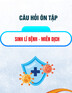Câu hỏi ôn tập Sinh lý bệnh - miễn dịch có đáp án