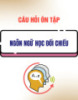 Câu hỏi ôn tập Ngôn ngữ học đối chiếu