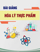Bài giảng Hóa lý thực phẩm