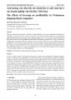 Ảnh hưởng của đòn bẩy tài chính lên tỷ suất sinh lợi ở các doanh nghiệp vận tải thủy Việt Nam